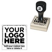 ロゴはこちらシンプルビジネス文字 ラバースタンプ (押印)