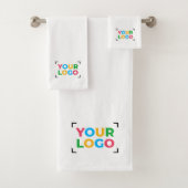 ロゴはこちらシンプルブランディング白 バスタオルセット (インサイチュ)