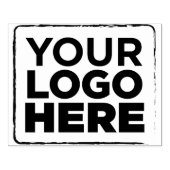 ロゴはこちらシンプルLarge 4"x5"ビジネス ラバースタンプ (インプリント)