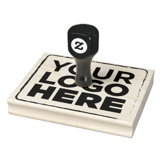 ロゴはこちらシンプルLarge 4"x5"ビジネス ラバースタンプ (スタンプ)