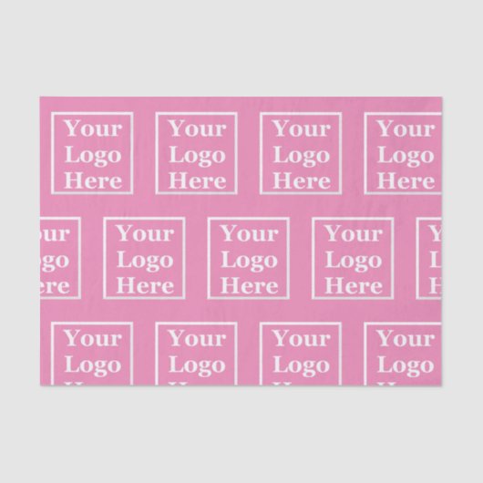 ロゴはこちらテンプレートピンク 薄葉紙 (正面)