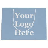 ロゴはこちらテンプレート青大抱き枕 ラージペーパーバッグ (正面)