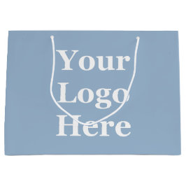 ロゴはこちらテンプレート青大抱き枕 ラージペーパーバッグ