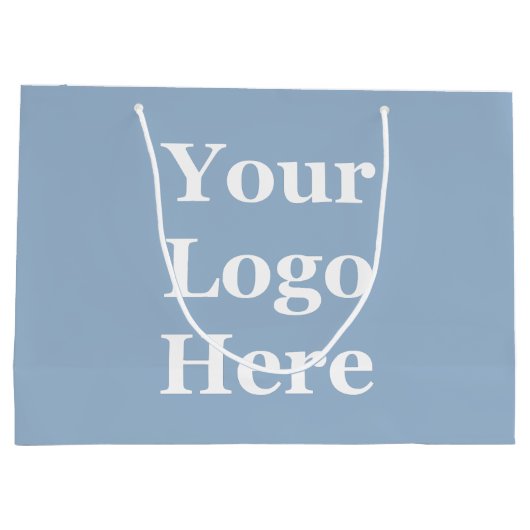 ロゴはこちらテンプレート青大抱き枕 ラージペーパーバッグ (裏面)