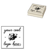 ロゴはこちらデザイン独自のカスタム会社名 ラバースタンプ (押印)