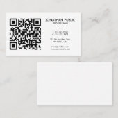 ロゴはこちらバーコードQRコードテンプレートプロファイル 名刺 (正面/裏面)