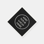 ロゴはこちらプロフェッショナル事業会社企業の スタンダードカクテルナプキン (角)