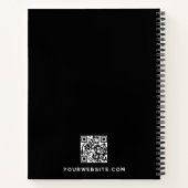 ロゴはこちらプロフェッショナル白黒ブランド ノートブック (裏面)