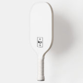 ロゴはこちらプロモーションホワイト ピックルボールラケット (左)