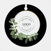 ロゴはこちらホリデーモダンリース事業 メタルオーナメント (正面)