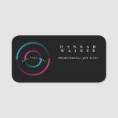 ロゴはこちらホログラフィックカラー 名札 (正面)