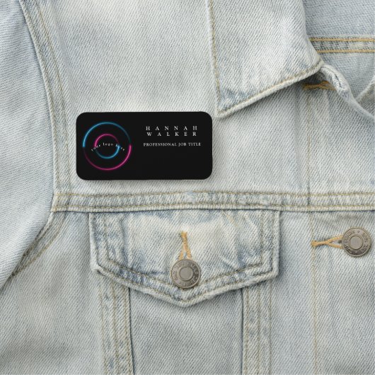 ロゴはこちらホログラフィックカラー 名札 (インサイチュ)