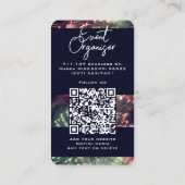 ロゴはこちらモダンQRコーカスタムド花火 名刺 (裏面)