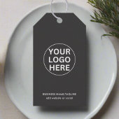 ロゴはこちら企業のビジネスブランドグレー ギフトタグ