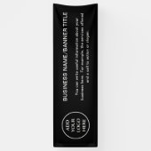 ロゴはこちら企業のビジネスプロフェッショナル会社 横断幕 (縦)