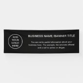 ロゴはこちら企業のビジネスプロフェッショナル会社 横断幕 (横)