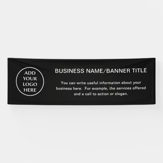 ロゴはこちら企業のビジネスプロフェッショナル会社 横断幕 (横)