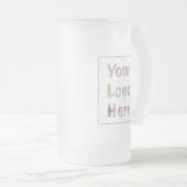 ロゴはこちら会社のプロモーション フロストグラスビールジョッキ (正面右)