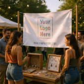 ロゴはこちら会社のプロモーション 横断幕