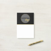 ロゴはこちら会社ブランドのビジネスプロモーション ポストイット (デスク上)