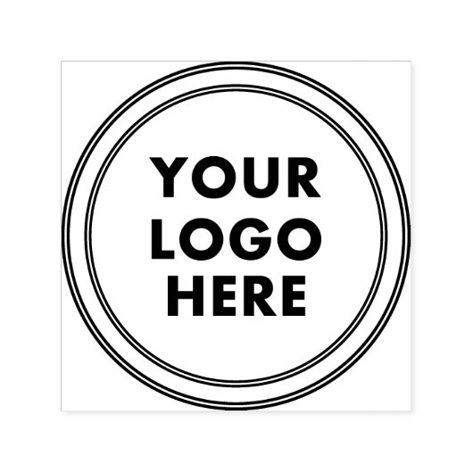 ロゴはこちら会社プロフェッショナルサークル セルフインキングスタンプ (デザイン)
