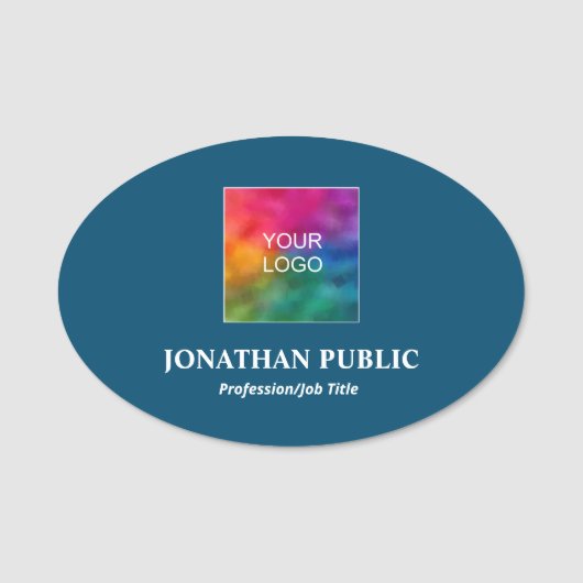 ロゴはこちら会社名を追加する海青 名札 (正面)