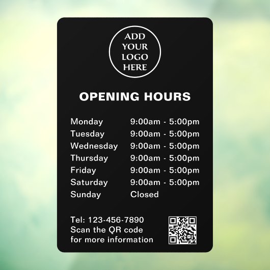 ロゴはこちら営業時間企業のQRコード会社 ウィンドウサイン (シート3)