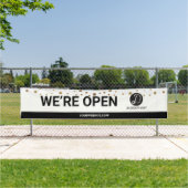 ロゴはこちら営業開始 横断幕 (インサイチュ)