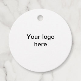 ロゴはこちら白いシンプル贈りミニマルラベル フェイバータグ