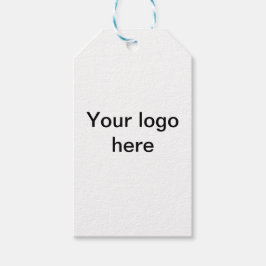 ロゴはこちら白シンプルミニマル ギフトタグ