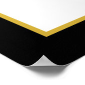 ロゴはこちら白黒テンプレート ポスター (角)