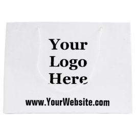 ロゴはこちら白黒テンプレート ラージペーパーバッグ