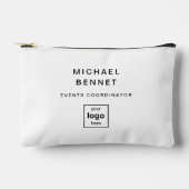 ロゴはこちら白黒プロフェッショナル アクセサリーポーチ (正面)