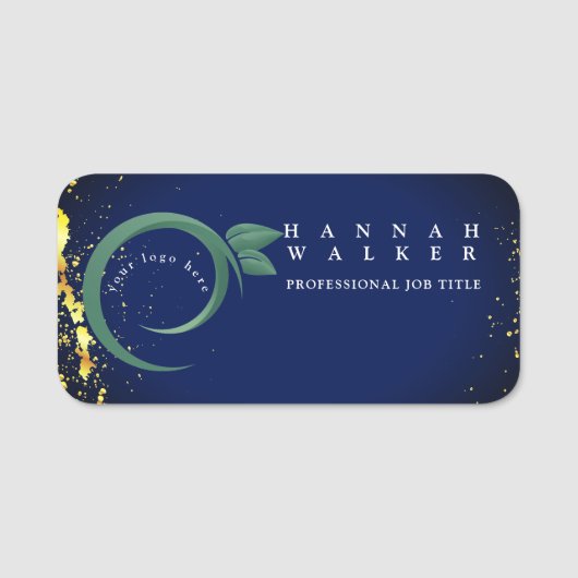 ロゴはこちら緑 名札 (正面)