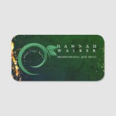 ロゴはこちら緑 名札 (正面)