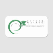 ロゴはこちら緑 名札 (正面)