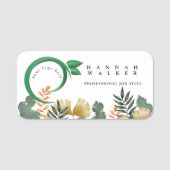 ロゴはこちら緑 名札 (正面)