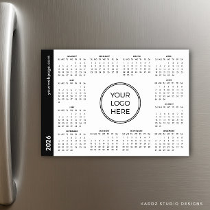ロゴはこちら2026年白磁気カレンダー