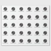 ロゴはこちら、シンプルカスタマイズ可能 ラッピングペーパー (フラット)