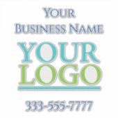 ロゴはこちら、ビジネス名プロモーション、DIY Vs 2 シール (正面)