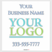 ロゴはこちら、ビジネス名プロモーション、DIY Vs 2 シール (シート)