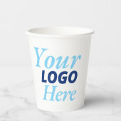 ロゴはこちら、レストラン用カップ、コーヒーショップ 紙コップ (正面)