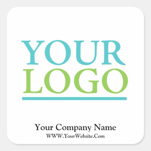 ロゴはこちら、名前&ウェブサイトのプロモーション スクエアシール (正面)