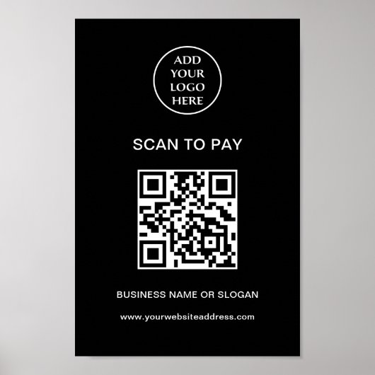 ロゴはこちらBusiness Company企業の Scan To Pay ポスター (正面)