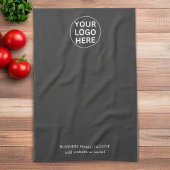 ロゴはこちらClean Gray Branded Business キッチンタオル