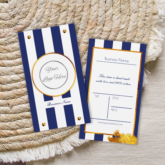 ロゴはっきりした製品価格を持つネイビーブルー金ゴールドラベル