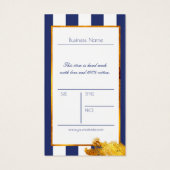 ロゴはっきりした製品価格を持つネイビーブルー金ゴールドラベル (裏面)