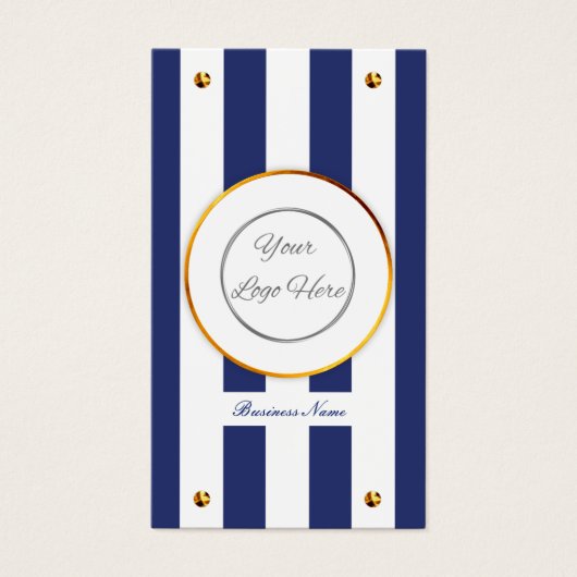 ロゴはっきりした製品価格を持つネイビーブルー金ゴールドラベル (正面)