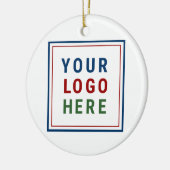 ロゴは|のテンプレートの顧客賞を飾ります セラミックオーナメント (左)