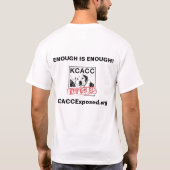 ロゴは、十分十分です! 、KCACCExposed.org Tシャツ (裏面)
